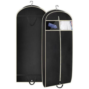 Folding double transparent window bag
