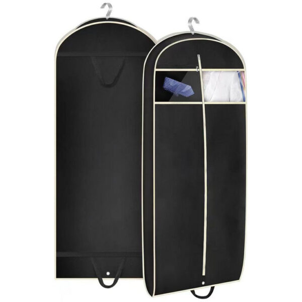 Folding double transparent window bag