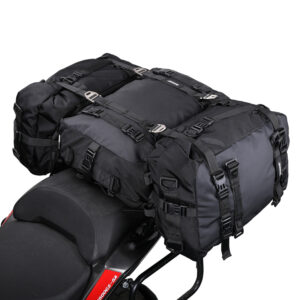 Motorcycle rear seat bag combination bag