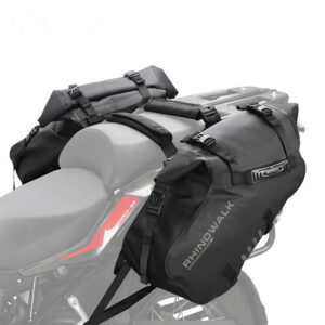Saddle Bag 48L (24L*2) Waterproof Motorcycle Side Bag Travel Luggage Motorcycle Side Bags Suitable for Most Expedition and Sport Motorcycle Frames, 1 Pair