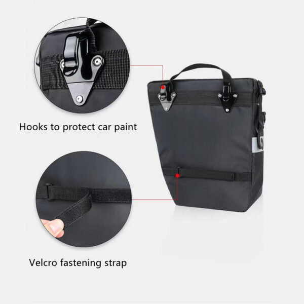3 in 1 bicycle saddle bag multifunctional bicycle rear rack luggage bag backpack with rain cover