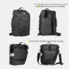 3 in 1 bicycle saddle bag multifunctional bicycle rear rack luggage bag backpack with rain cover